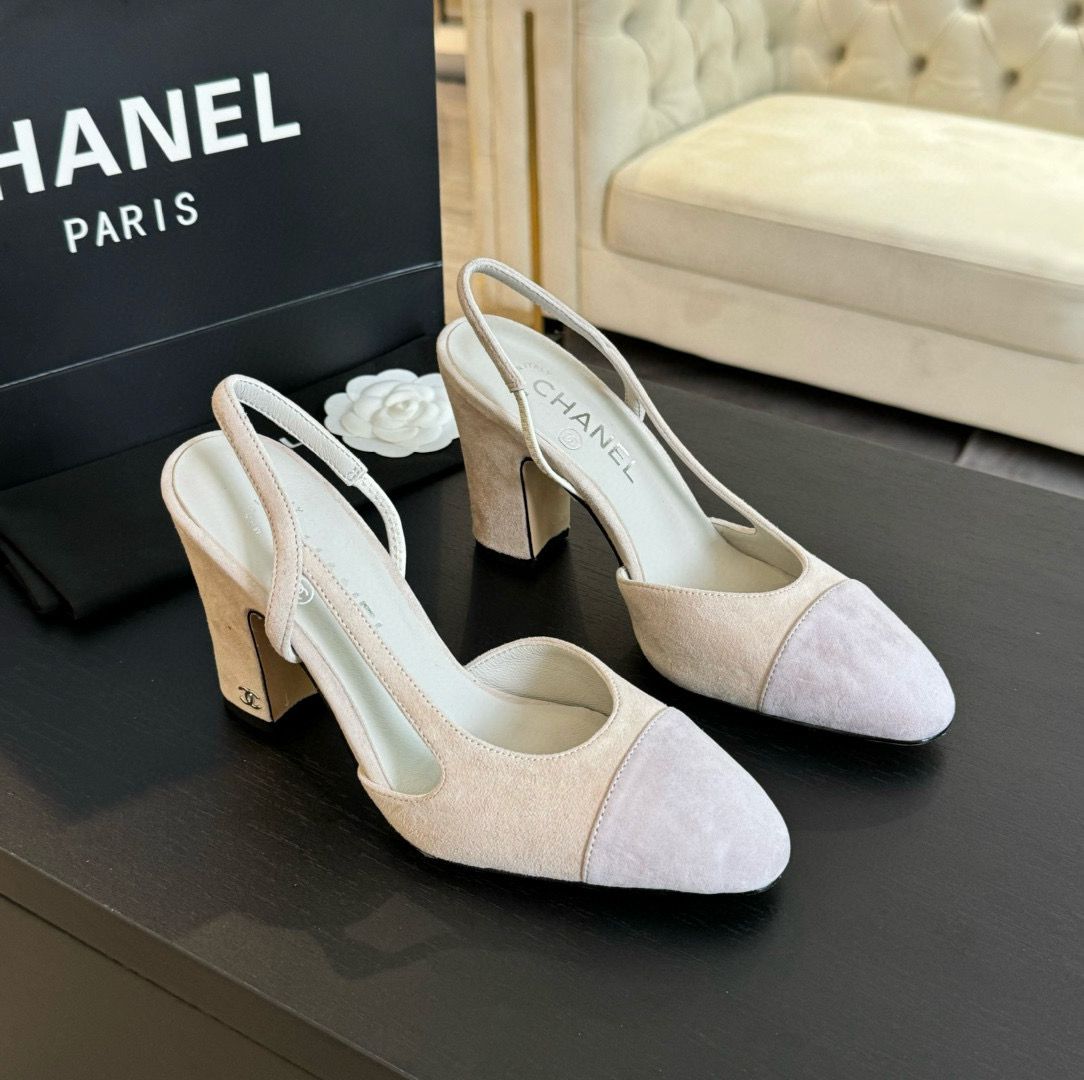 Chanel Sandal 95MM Hight Heels Shoes C50223 Light Gray