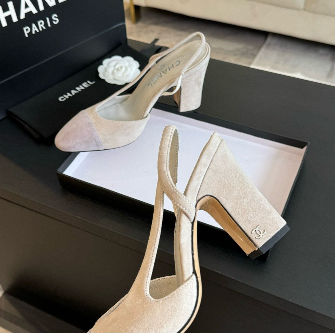 Chanel Sandal 95MM Hight Heels Shoes C50223 Light Gray