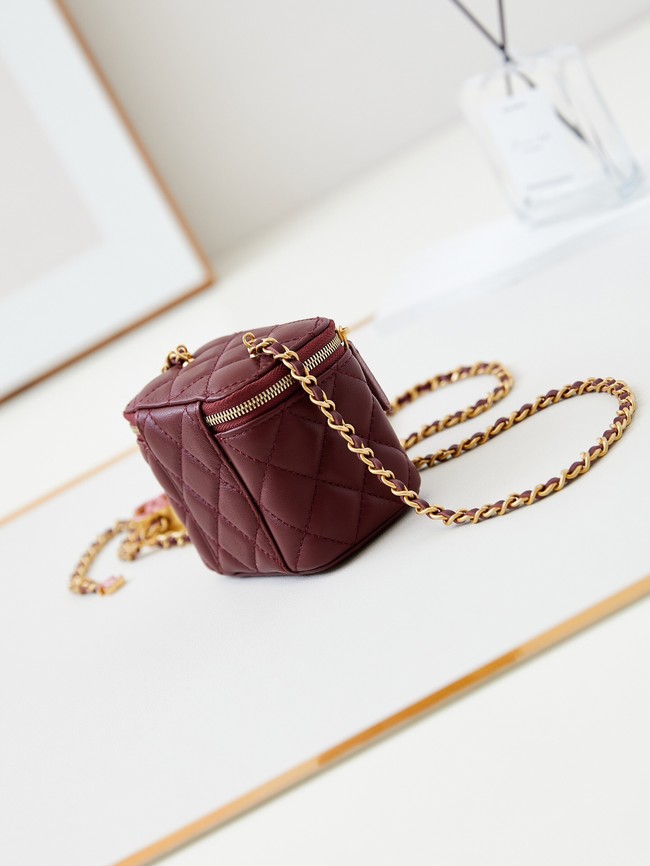 CHANEL CLUTCH WITH CHAIN AP3941 Dark Burgundy