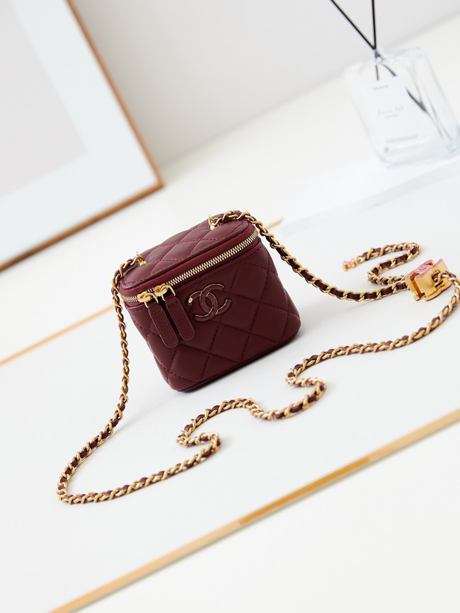 CHANEL CLUTCH WITH CHAIN AP3941 Dark Burgundy