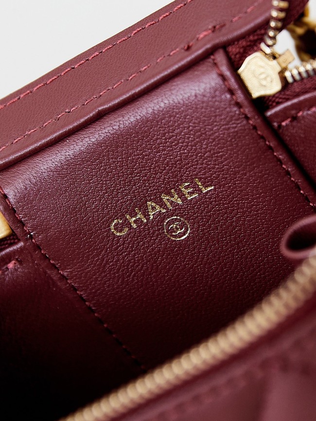 CHANEL CLUTCH WITH CHAIN AP3941 Dark Burgundy