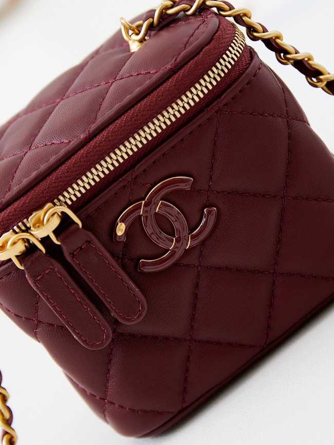 CHANEL CLUTCH WITH CHAIN AP3941 Dark Burgundy