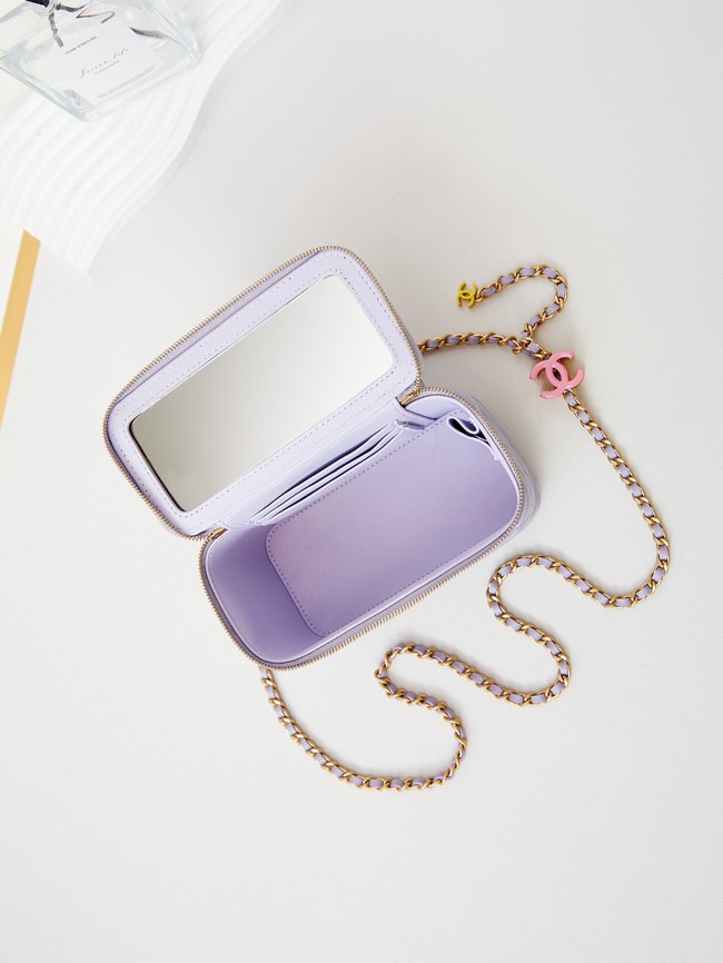 CHANEL MINI CLUTCH WITH TOP HANDLE AP3940 Light Purple