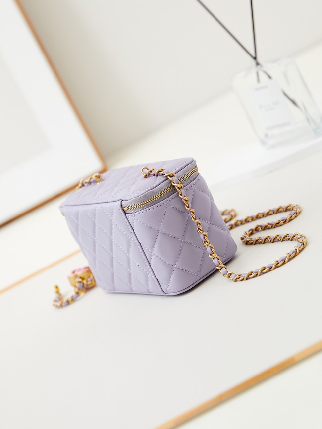 CHANEL MINI CLUTCH WITH TOP HANDLE AP3940 Light Purple