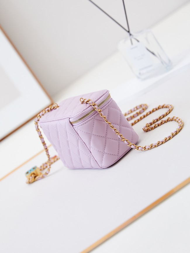 CHANEL MINI CLUTCH WITH TOP HANDLE AP3940 light pink