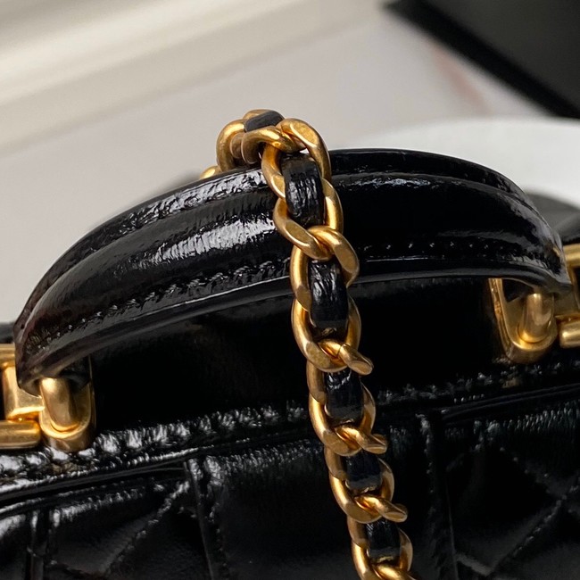 CHANEL 24A MINI BAG WITH TOP HANDLE AS4109 black