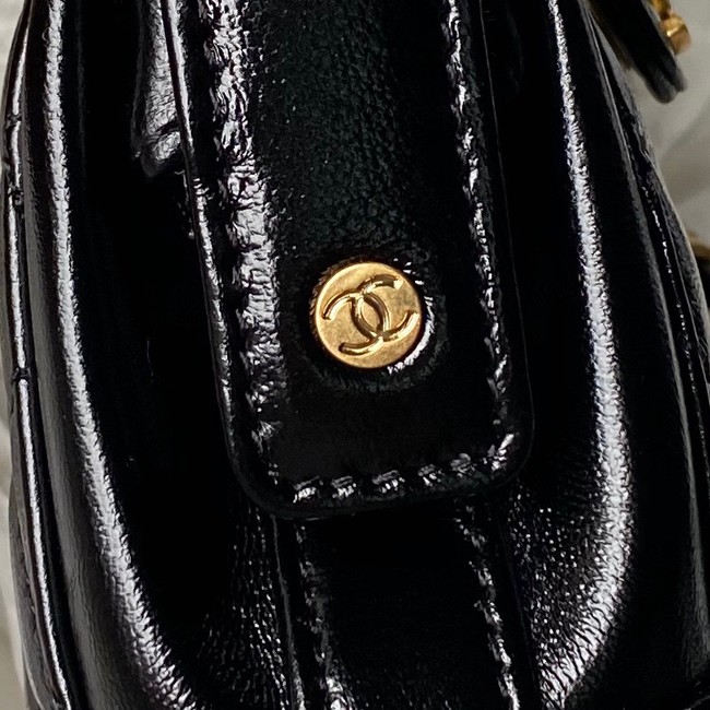 CHANEL 24A MINI BAG WITH TOP HANDLE AS4109 black