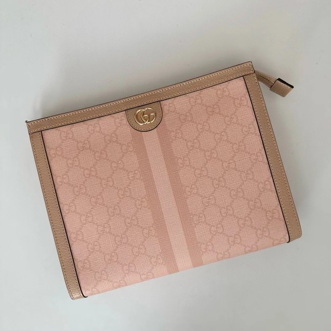 GUCCI OPHIDIA GG POUCH 625549 Dusty pink