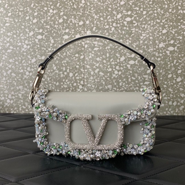 VALENTINO Super Mini Loco imitation crystal chain bag WP6036-1