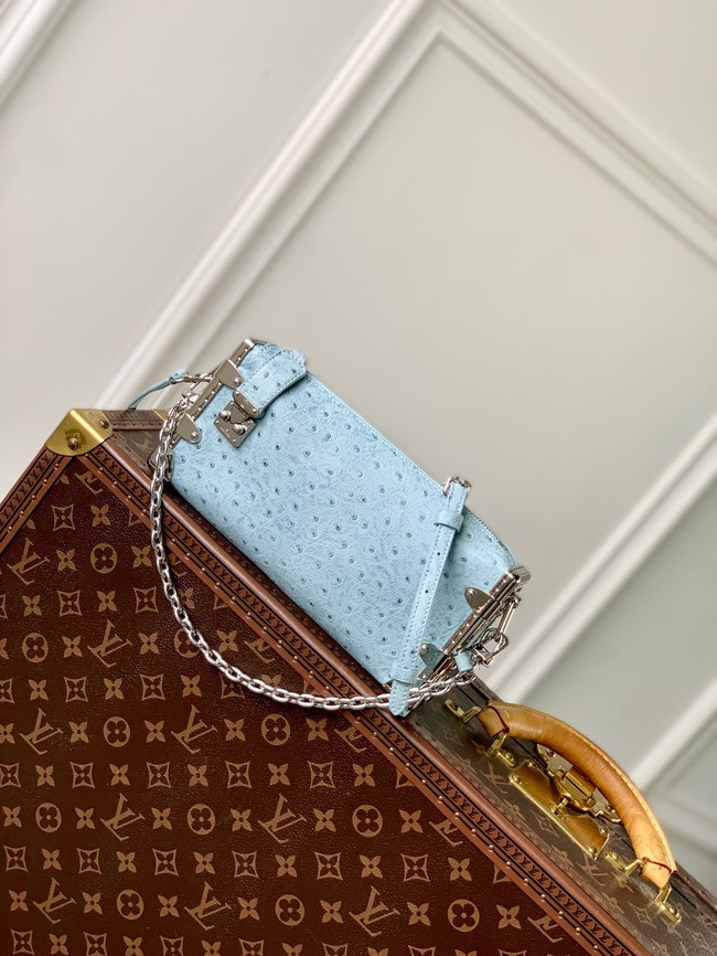 Louis Vuitton Slim Trunk Ostrich M25445 light blue