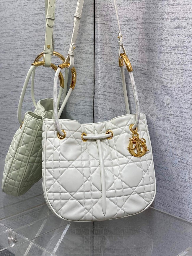 Dioriviera Medium Dior Nolita Bag Calfskin M2312UB white