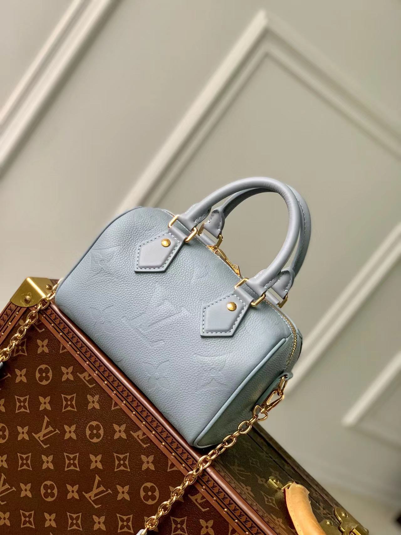 Louis Vuitton Speedy Monogram Empreinte 20 M58953 blue