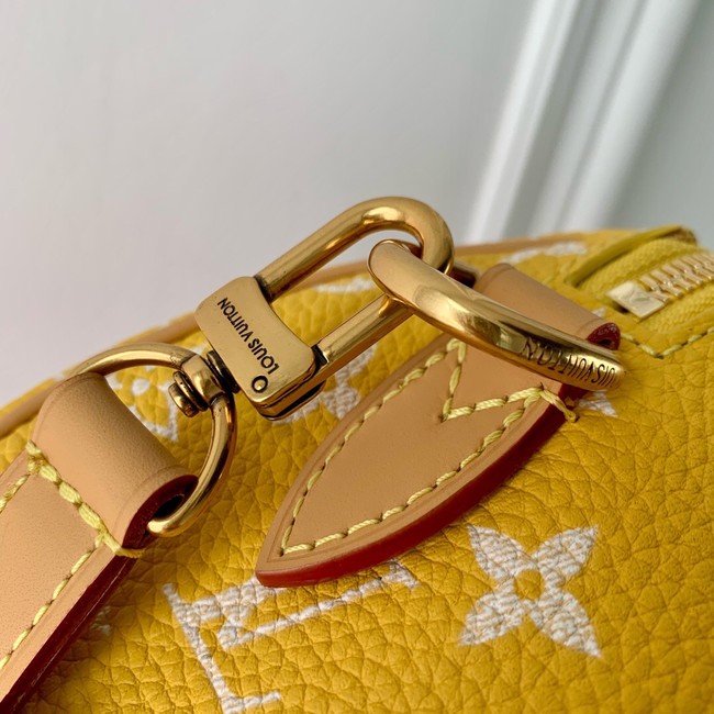 Louis Vuitton Speedy 18 Bandouliere Damier Pop M40595 yellow