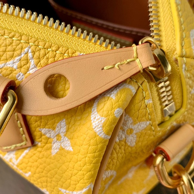 Louis Vuitton Speedy 18 Bandouliere Damier Pop M40595 yellow