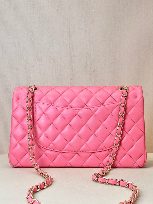 Chanel CLASSIC 11.12 HANDBAG Lambskin & Gold-Tone Metal A01112 Fuchsia