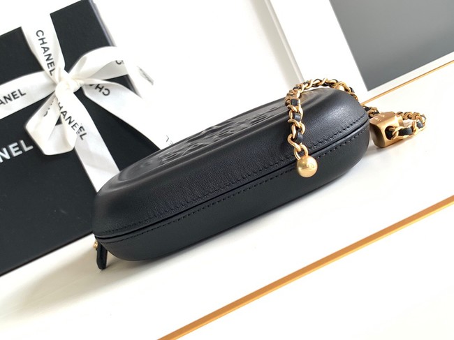 Chanel 25A CLUTCH WITH CHAIN AP0011 black