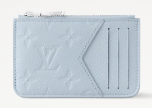 Louis vuitton NEW Romy Card Holder M83645 Blue Washed