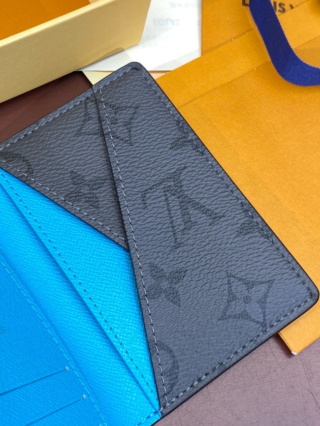 Louis Vuitton CUSTOMIZABLE Pocket Organizer M61696 black&blue