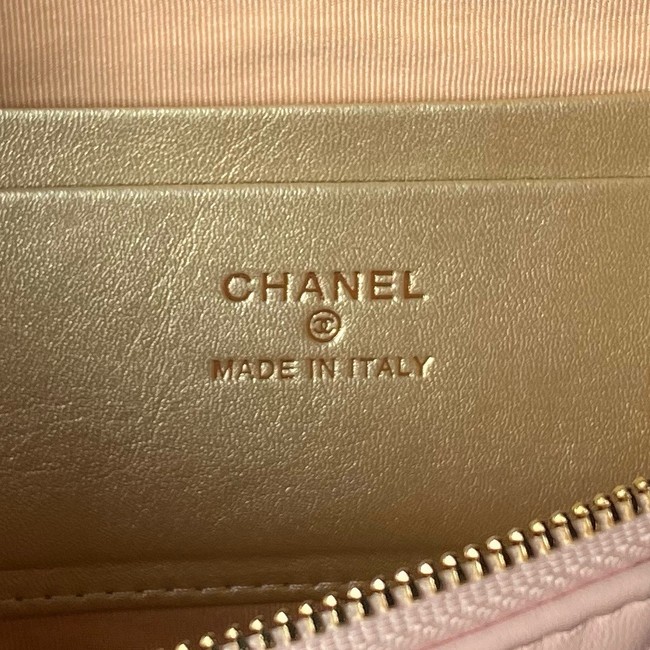 Chanel 24A Bodypack Sheepskin Leather AS4113 pink