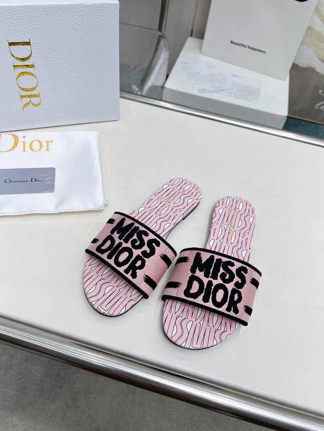 Dior Dway Slide Embroidered Cotton 11281-5