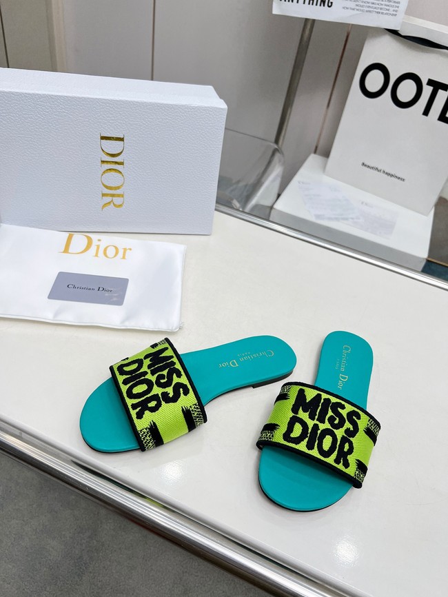 Dior Dway Slide Embroidered Cotton 11281-7