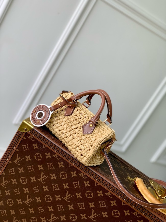 Louis Vuitton Nano Speedy M83525 Natural & Tan