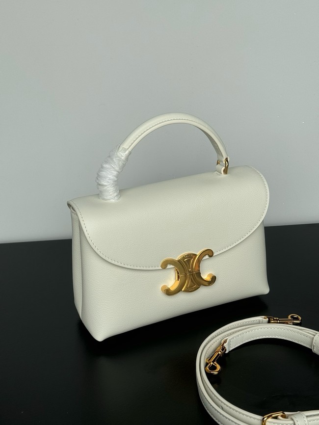 CELINE TEEN NINO BAG IN PATENT CALFSKIN 118113 white