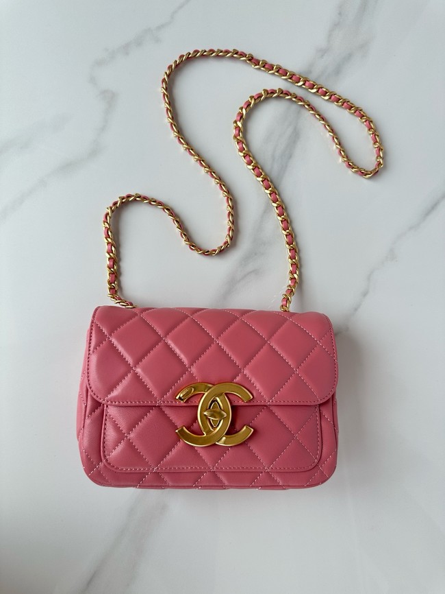 CHANEL MINI FLAP BAG AS5026 Pink