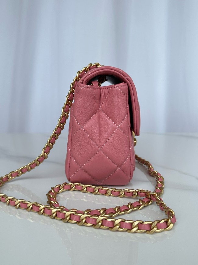 CHANEL MINI FLAP BAG AS5026 Pink