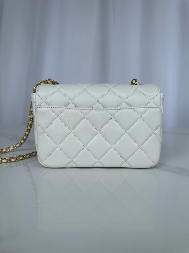 CHANEL MINI FLAP BAG AS5026 white