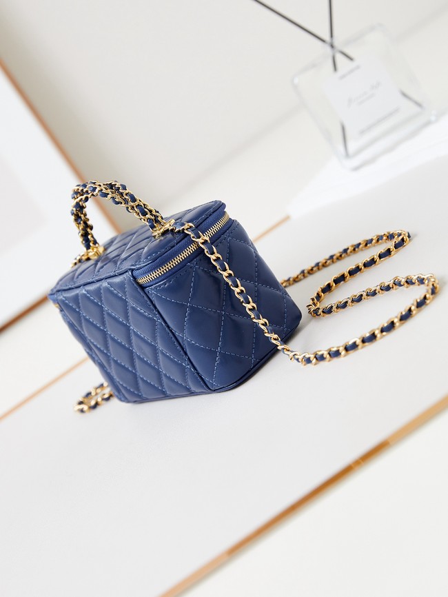 CHANEL 24A CLUTCH WITH CHAIN AP4168 blue