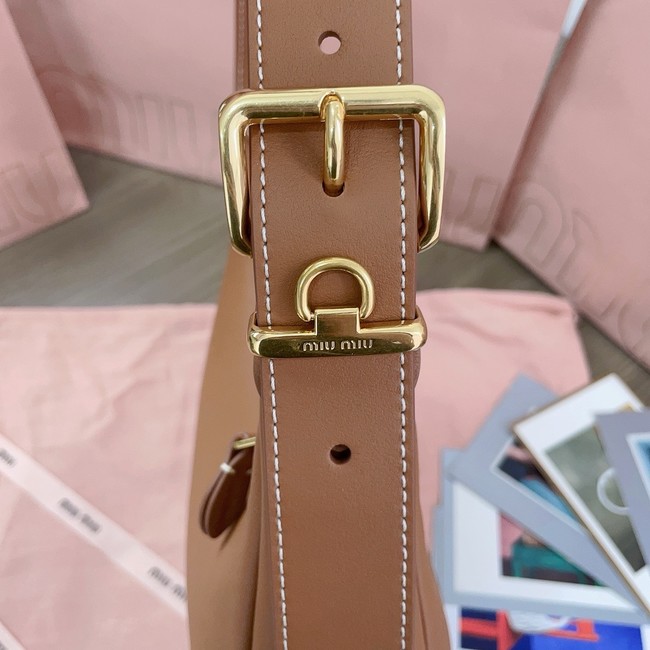 MIU MIU Original Leather Top Handle Bag 5BC151 brown