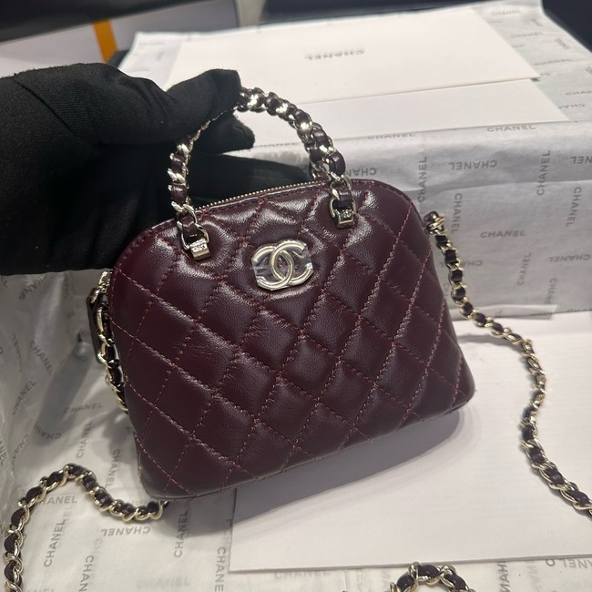 CHANEL MINI SHOPPING BAG AS5131 Burgundy