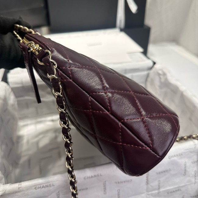 CHANEL SMALL SHOPPING BAG AS3969 Burgundy