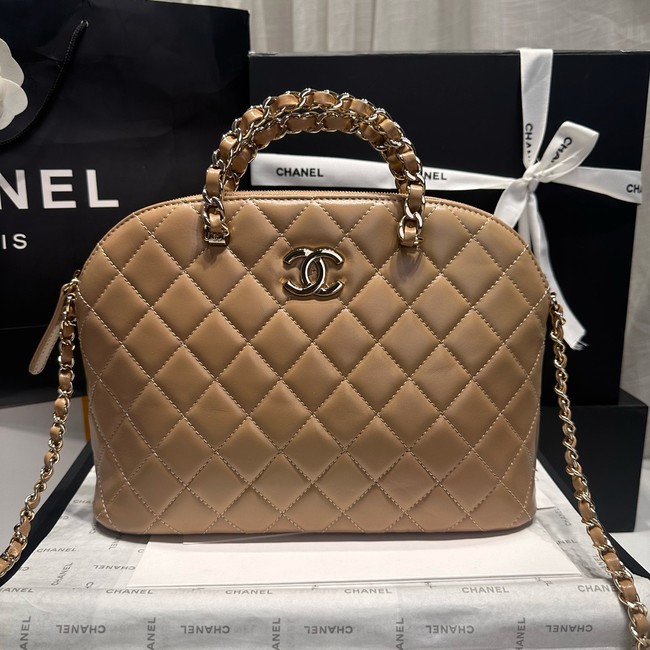 CHANEL SMALL SHOPPING BAG AS3969 Dark Beige