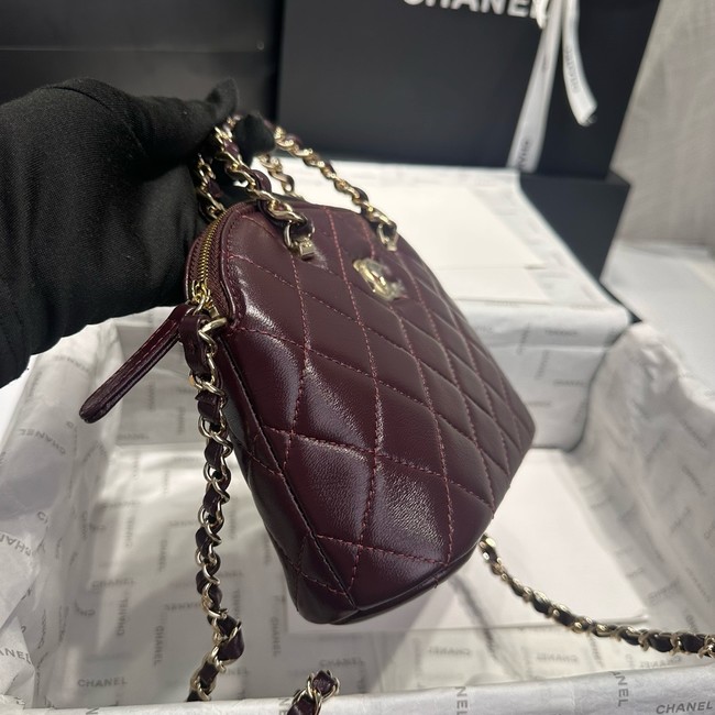 CHANEL SMALL SHOPPING BAG AS5130 Burgundy