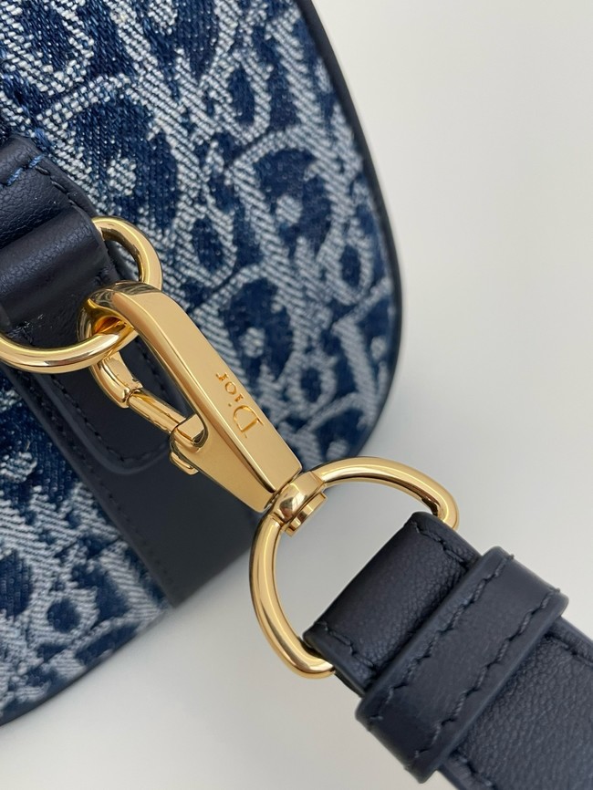 Dior Groove 20 Bag Blue Denim Dior Oblique Jacquard M1364UDC