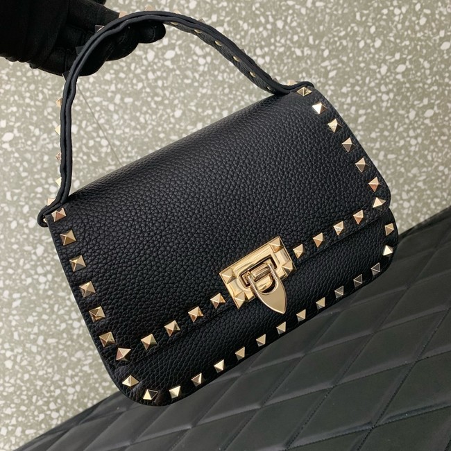 VALENTINO GARAVANI Loco Calf leather bag 0345 black