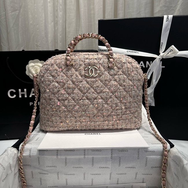 Chanel SMALL SHOPPING BAG AS3969 Light Pink& Beige & Ecru