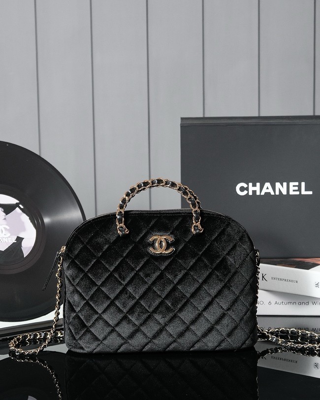 Chanel SMALL SHOPPING BAG AS3969 Velvet black