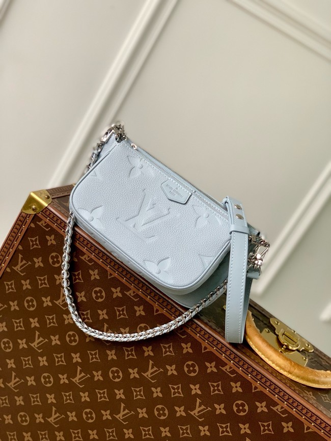 Louis Vuitton NEW Multi Pochette Accessoires M47173 Blue Washed