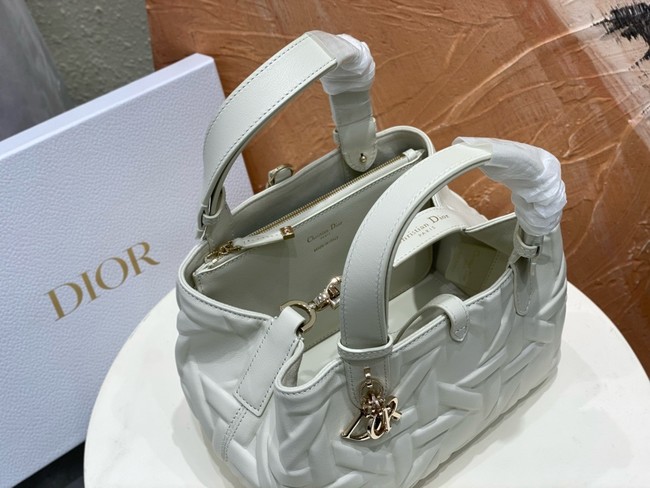 Small Dior Toujours Bag Graphic Cannage M2822O white