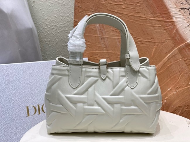 Small Dior Toujours Bag Graphic Cannage M2822O white