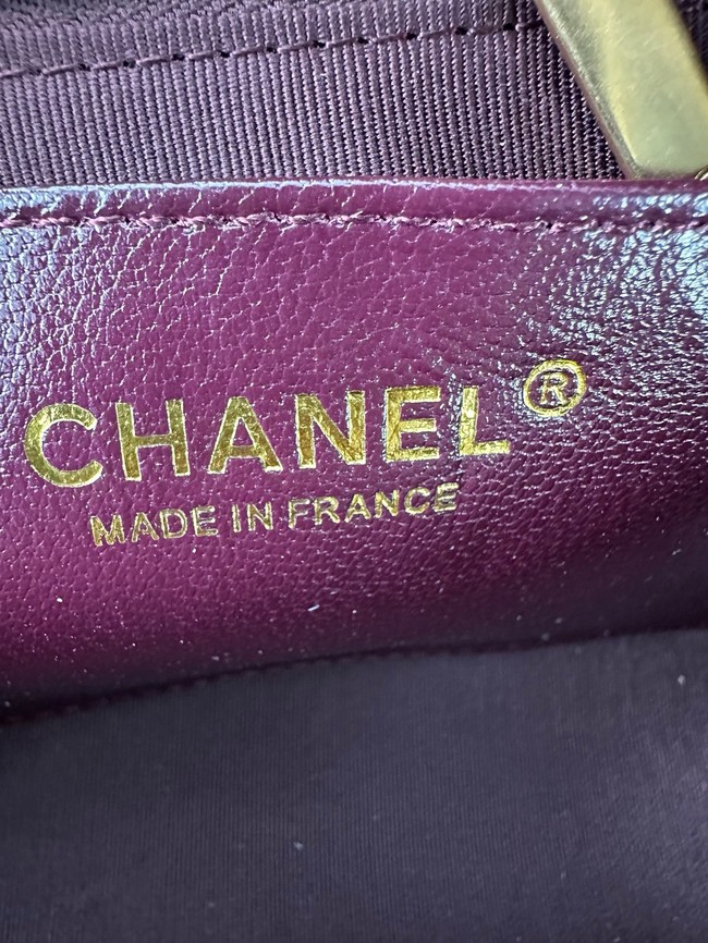 Chanel SMALL CAMERA CASE AS5086 Burgundy