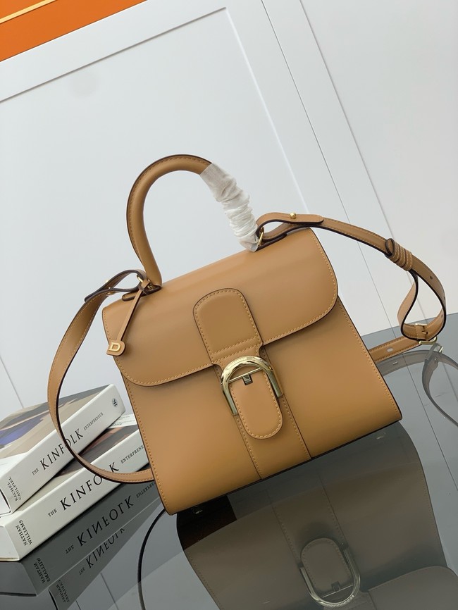 Delvaux Calfskin Leather Tote Bag 17855 Camel