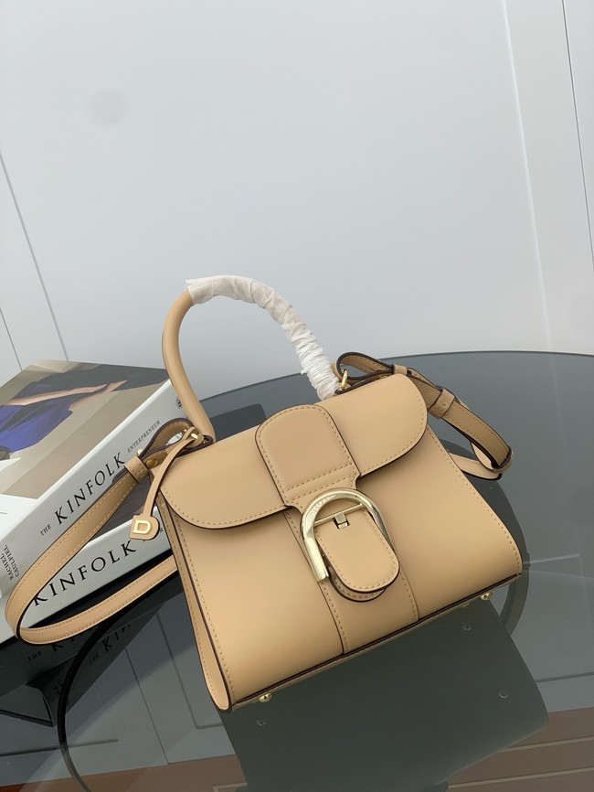 Delvaux Calfskin Leather Tote Bag 17856 Apricot