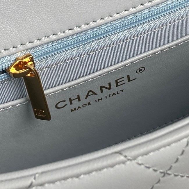 Chanel SMALL FLAP BAG AS5174 light blue