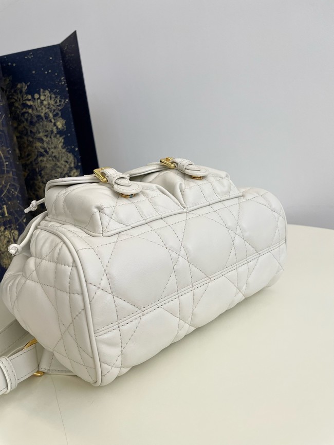 DIOR Medium Dior Caro Backpack M6301UN white