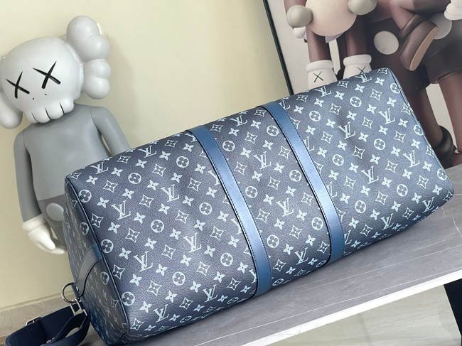 Louis Vuitton Keepall Bandouliere 55 M11558 Navy Blue