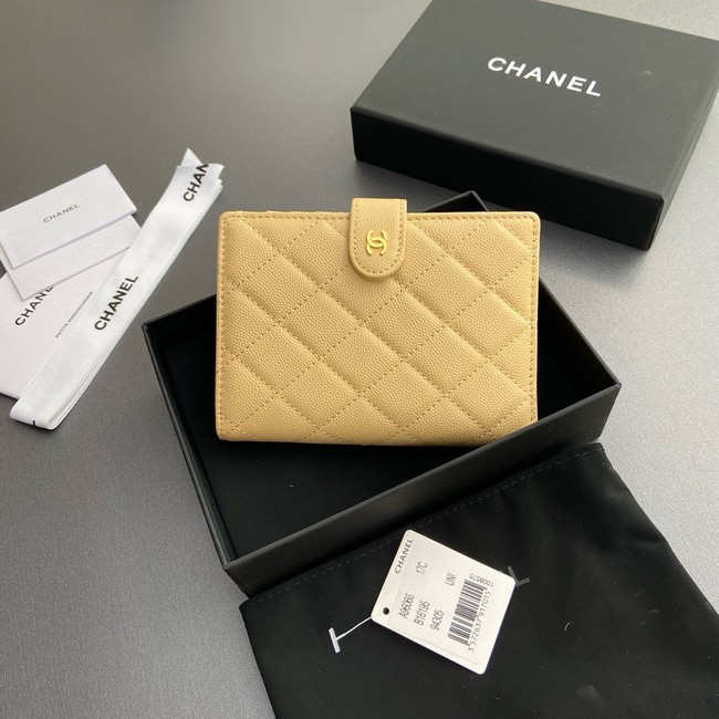 Chanel CLASSIC CARD HOLDER 96066 YELLOW